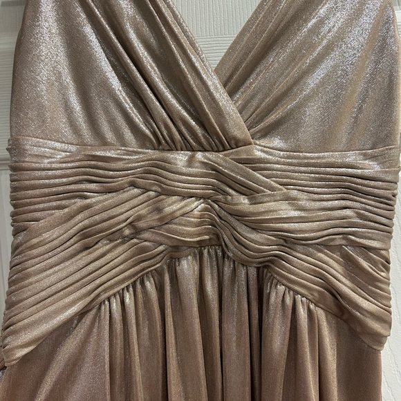 BCbG metallic Grecian dress Size S - Picture 5 of 8